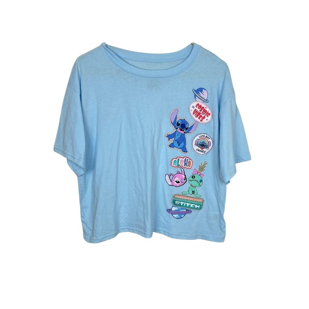 Lilo & Stitch Disney Graphic Patch Cropped Tee